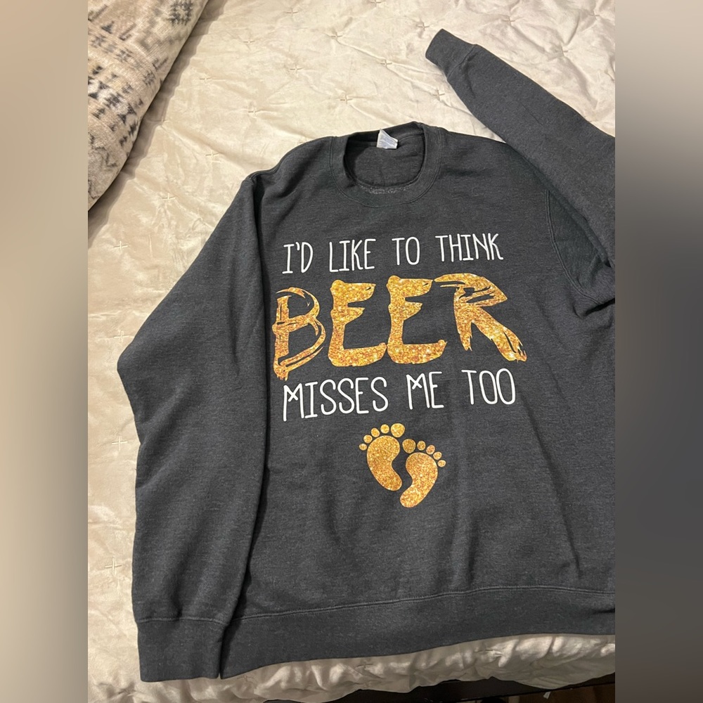 Funny maternity/pregnancy crew neck sweater